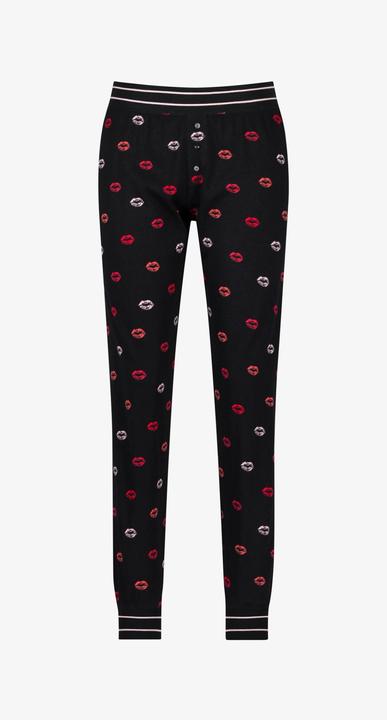 Pj Salvage Pyjama Unterteil "Be mine" schwarz/klein gemustert