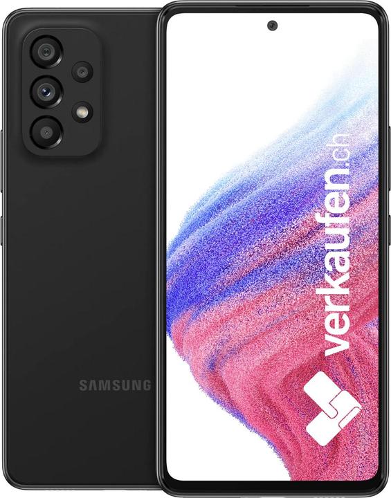 Produktbild verkaufen.ch Galaxy A53 5G (128 GB, Awesome Black, 6.46", 64 Mpx, Hybrid Dual SIM, A / Wie neu)