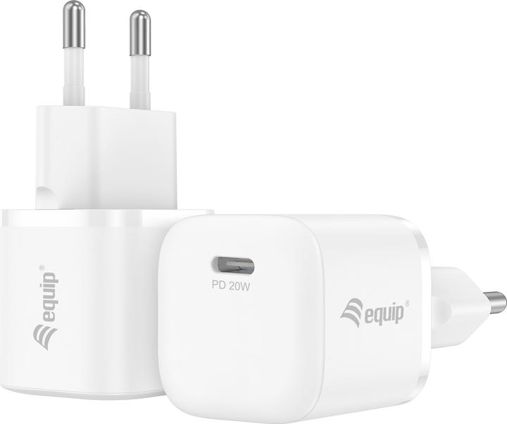 Image du produit Conceptronic Chargeur 1 port 20W,1xUSB-C PD 25pcs/pack blanc (20 W)