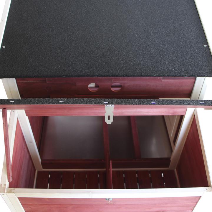 Actual product image Wiltec Chicken coop 2010x813x1165mm free range spruce wood chicken house chicken droppings tray