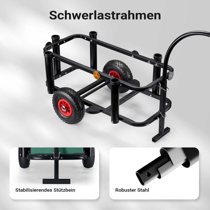 Actual product image Wiltec Fishing trolley with bag Fishing trolley up to 50kg handcart Transport trolley