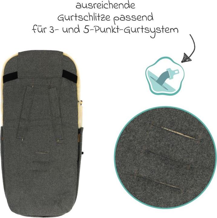 Produktbild Fillikid Fusssäcke für Kinderwagen & Buggys Lammwoll-Fusssack Bernina Wool für Buggy