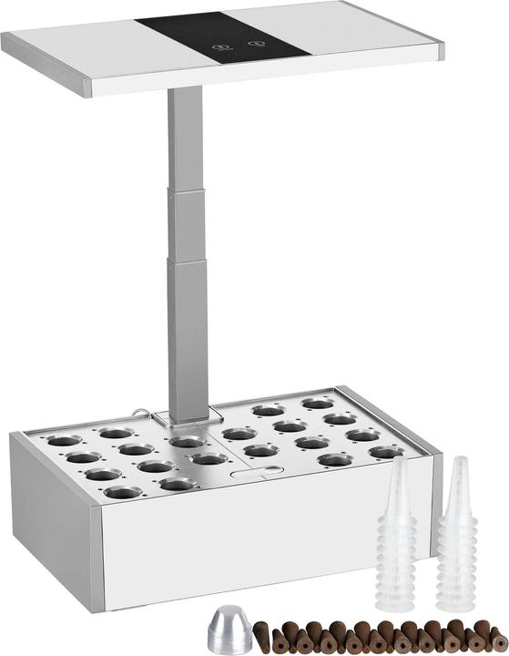 Produktbild Wiltec Indoor Gartensystem weiss Kräutergarten Mini Garten für drinnen LED