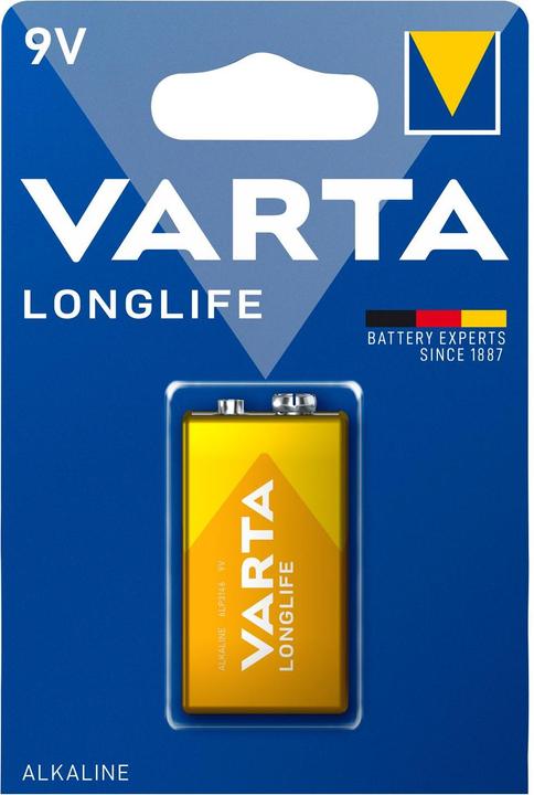 Varta Longlife (1 Stk., 9V Block, 565 mAh)