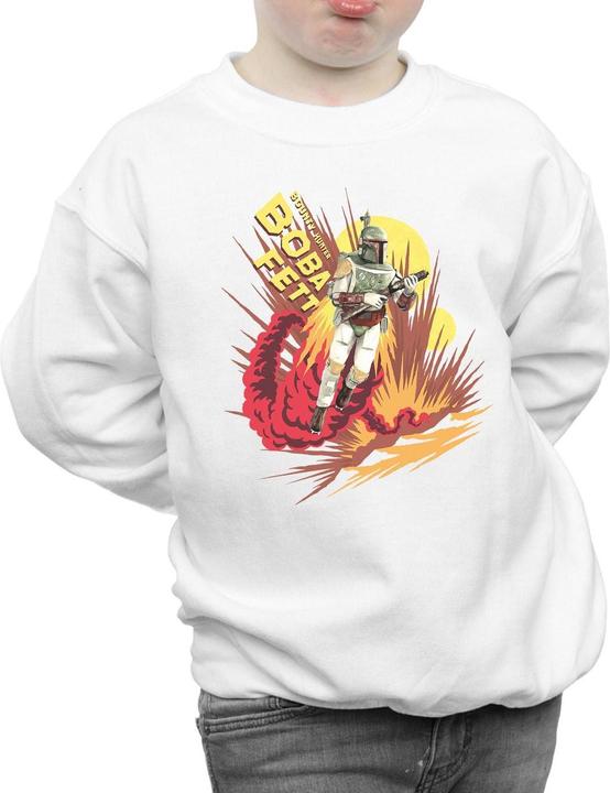 Immagine prodotto Star Wars Boba Fett Rocket Powered Felpa Ragazzi (140, 146)