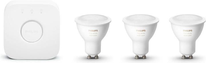 Produktbild Philips Hue White & Color Ambiance Starterset (GU10, 5.70 W, 350 lm, 3 x, G)