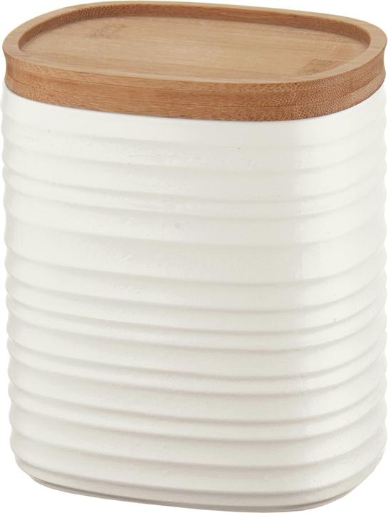 Guzzini 181800156 Tierra Storage Jar Post Consumed Bamboo White (1 l)
