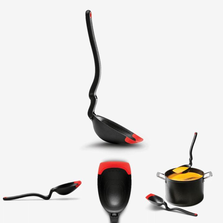 Actual product image DreamFarm Cooking and Serving Spoon Spadle red