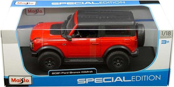 Produktbild Maisto Ford Bronco Wildtrak 2021 1/18 red