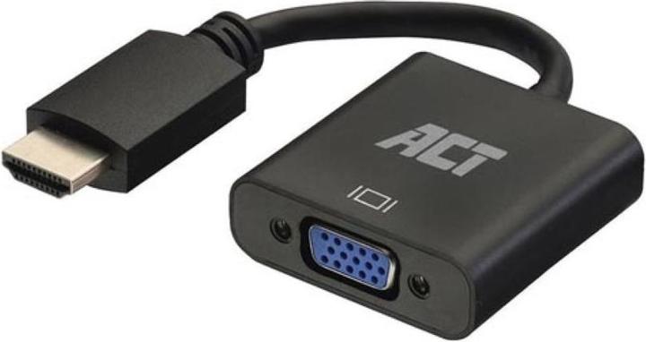 Actual product image 0.15 meters, HDMI-A male to VGA female adapter, with audio (VGA, HDMI, 1.50 cm)