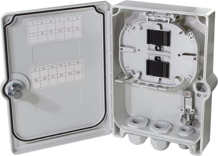 Produktbild LogiLink FTTH/FTTB-Anschlussleergehäuse, 6x LC/QD o. SC/DX (CAT8.2, 0.27 m)