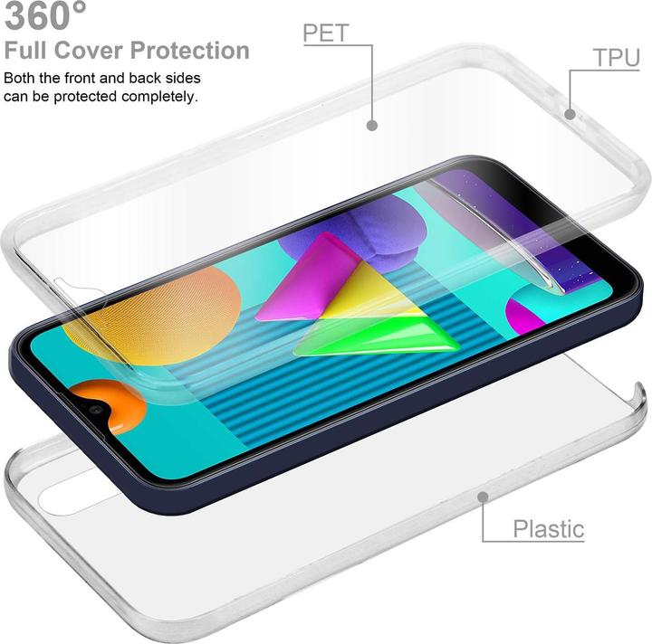 Produktbild Cadorabo TPU 360 Grad Case Cover (Samsung Galaxy M01)