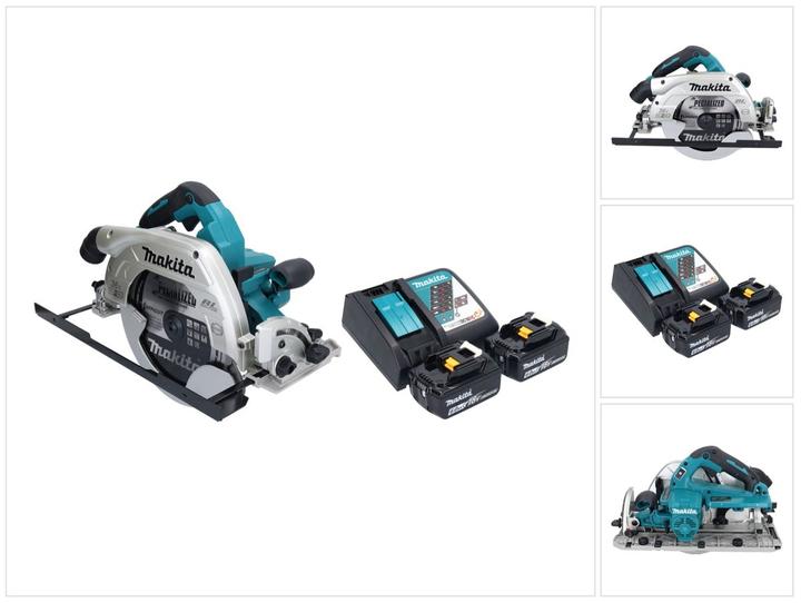 Produktbild Makita DHS 900 RG2U Akku Handkreissäge 36 V ( 2x 18 V ) 235 mm Brushless + 2x Akku 6,0 Ah +