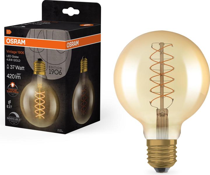 Image du produit Osram Année 1906 (E27, 4.80 W, 420 lm, 1 x, F)