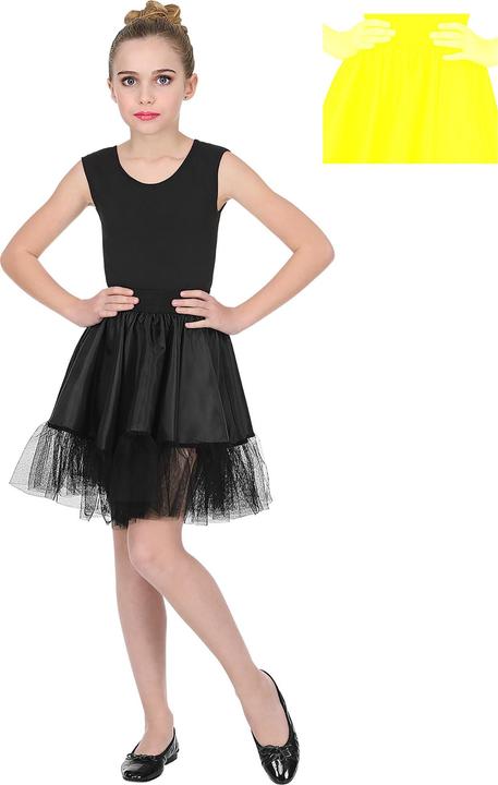 Widmann Petticoat für Kinder lang schwarz (Taglia unica)