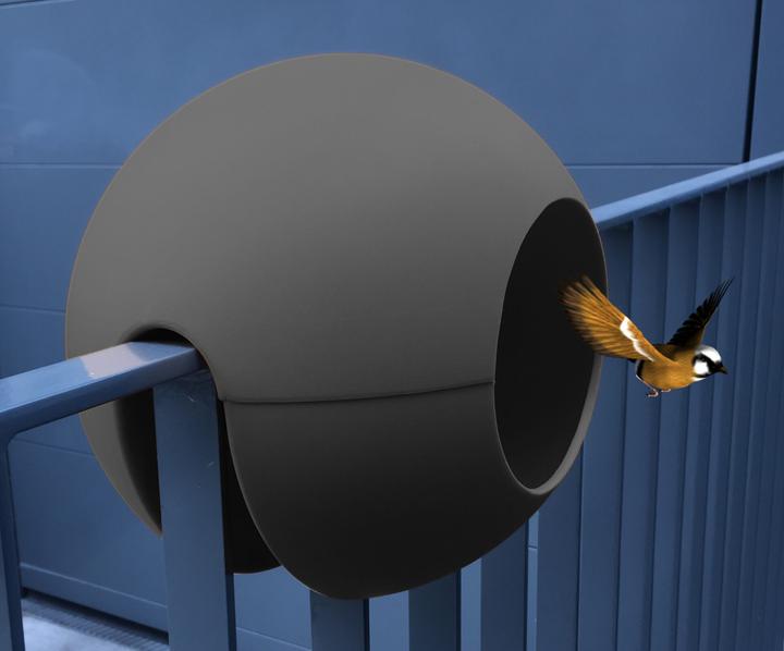 Produktbild Rephorm Vogelfutterhaus Birdball Ø 30 cm - Graphit