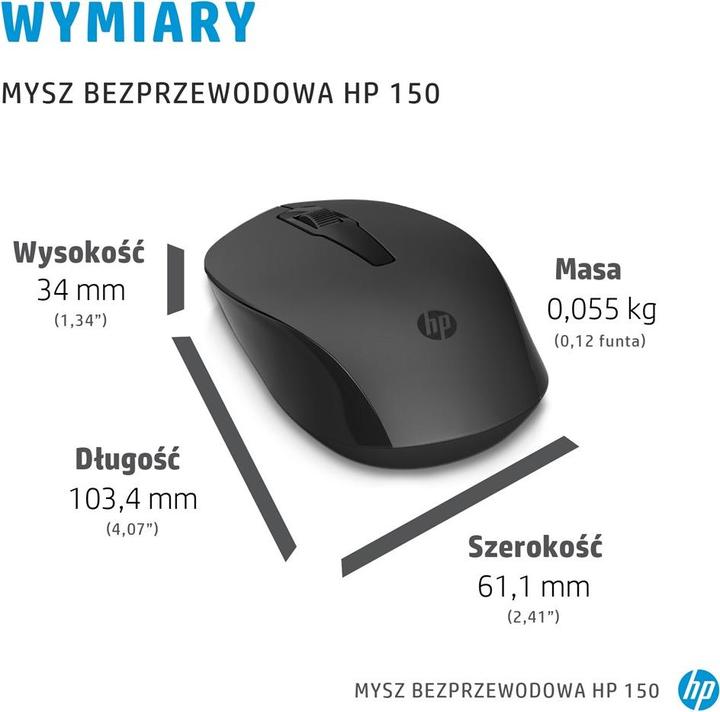 Actual product image HP 150 Wireless Mouse (Wireless)