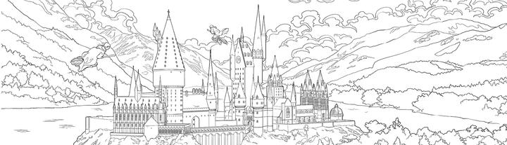 Actual product image Panini From the Harry Potter films: Glow-in-the-Dark Colouring Book