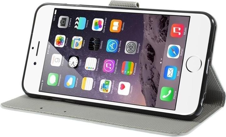 Produktbild König Design Handyhülle Tasche für Handy Apple iPhone 6 Plus Dicke Eule auf Ast (Apple iPhone 6 Plus)