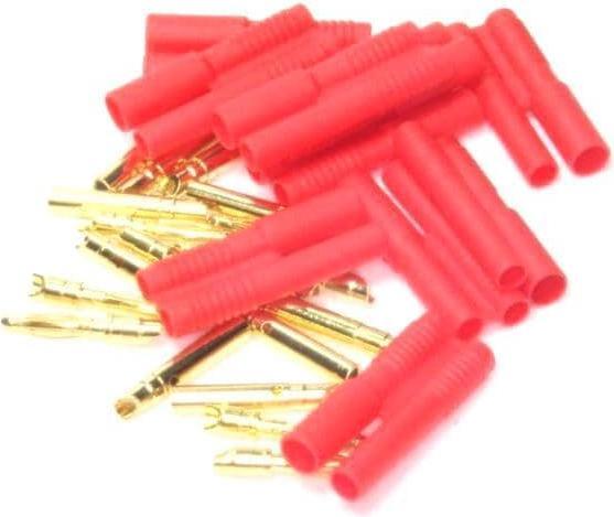 EP 2mm Gold Stecker / Buchse mit Gehäuse