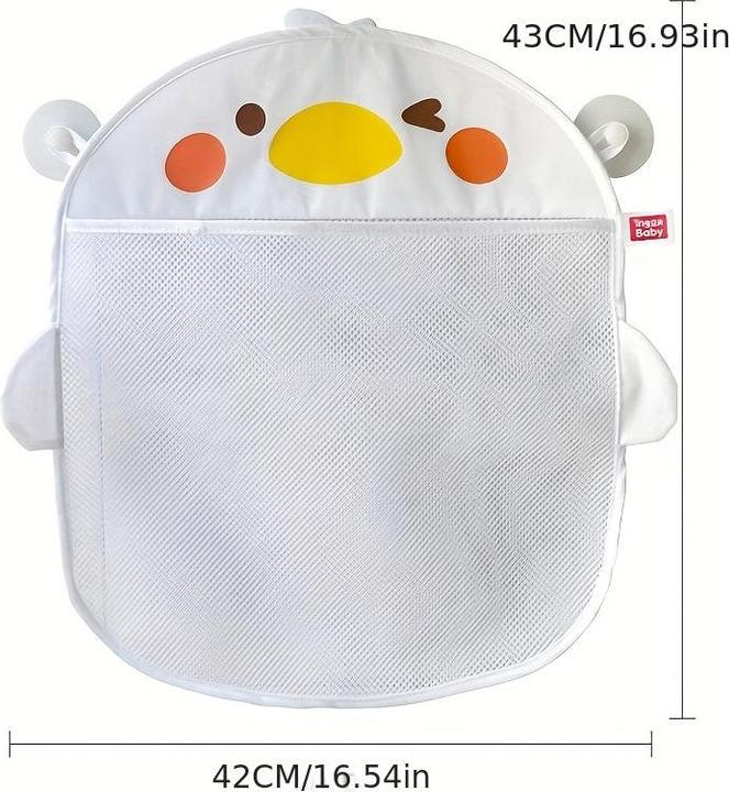 Actual product image Activity Board Waterproof cartoon bath storage net bag, hanging bag for bath toys, water toys