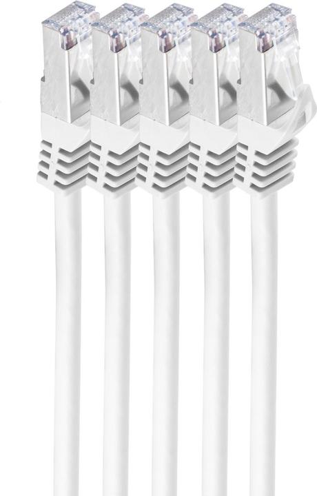 Actual product image Shiverpeaks BS75515-W-SET5. Cable length: 5 m, Cable standard:Cat.7 raw cable, Cable shielding: S/FTP (S-STP) (S/FTP, CAT7, 5 m)