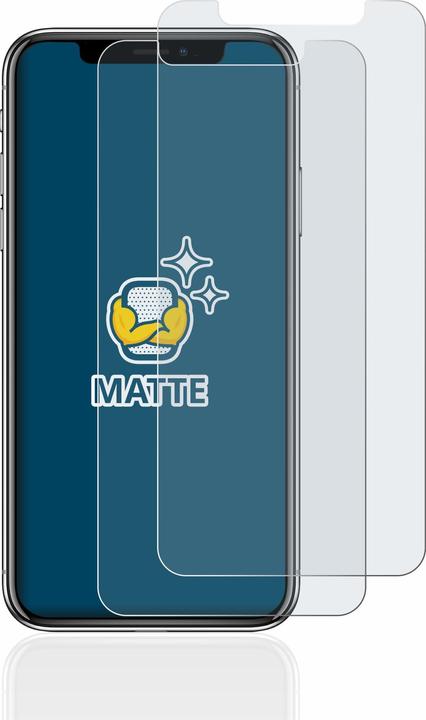 Produktbild BROTECT Entspiegelungs-Schutzfolie Displayschutz Matt (2 Stück, Apple iPhone X)