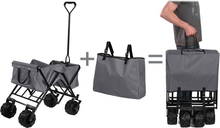 Image du produit tectake Chariot de jardin tout-terrain