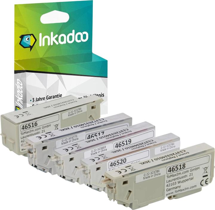 Image du produit Inkadoo Compatible avec Epson C13T26364010 / 26XL XXL contient 6xBK, 3xC, 3xM, 3xY (M, CF, C, Y)