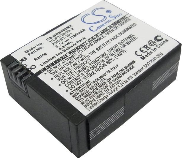 Image du produit GreenCell Batterie pour GoPro HD Hero3 (Batterie)