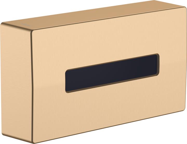 Actual product image hansgrohe HG cosmetic tissue box AddStoris wall mounting brushed bronze