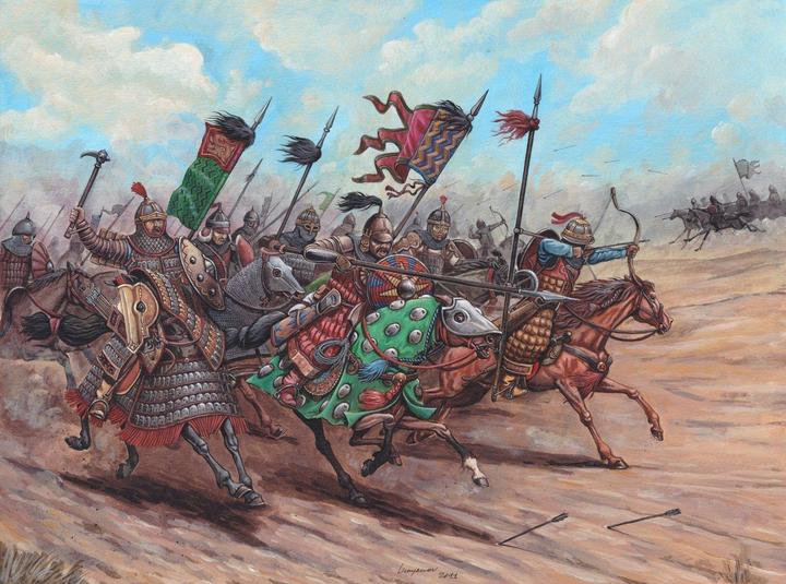 Produktbild Zvezda Mongols - Golden Horde 13-14th Century 1:72