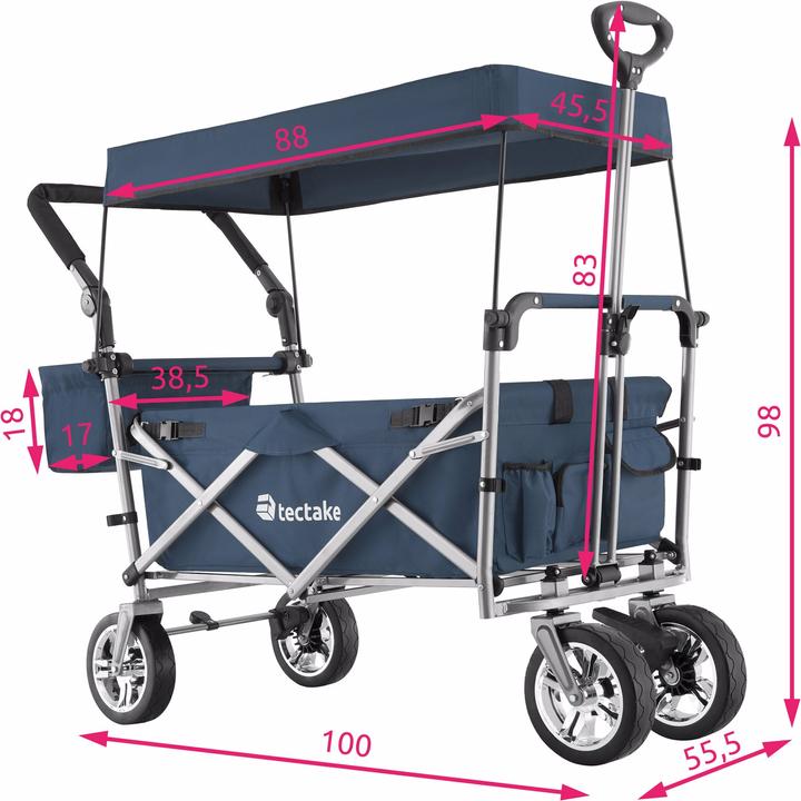 Produktbild tectake Faltbarer Bollerwagen Nico