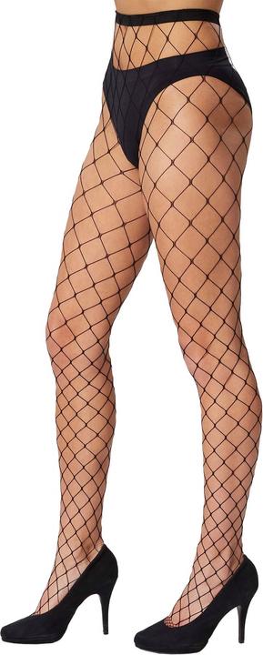 tectake Netzstrumpfhose mit grossen Maschen (One Size)