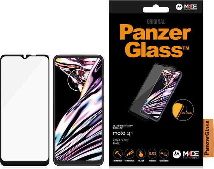 Produktbild PanzerGlass Edge to Edge (1 Stück, Motorola Moto G50)
