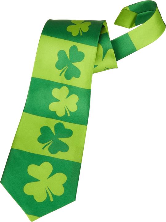 Dressforfun St. Patrick’s Day Kleeblatt Krawatte mit Streifen