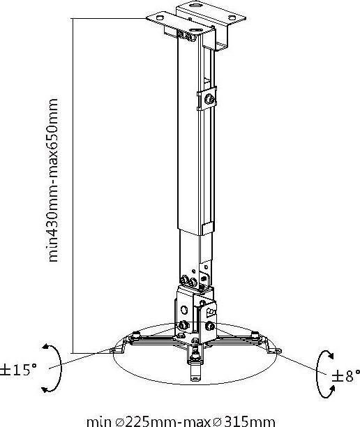 Produktbild equip Befestigungskit (Wand, Decke)
