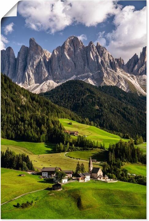 Image du produit Artland Été dans le Tyrol du Sud dans les Dolomites U3LX (20 x 30 cm)
