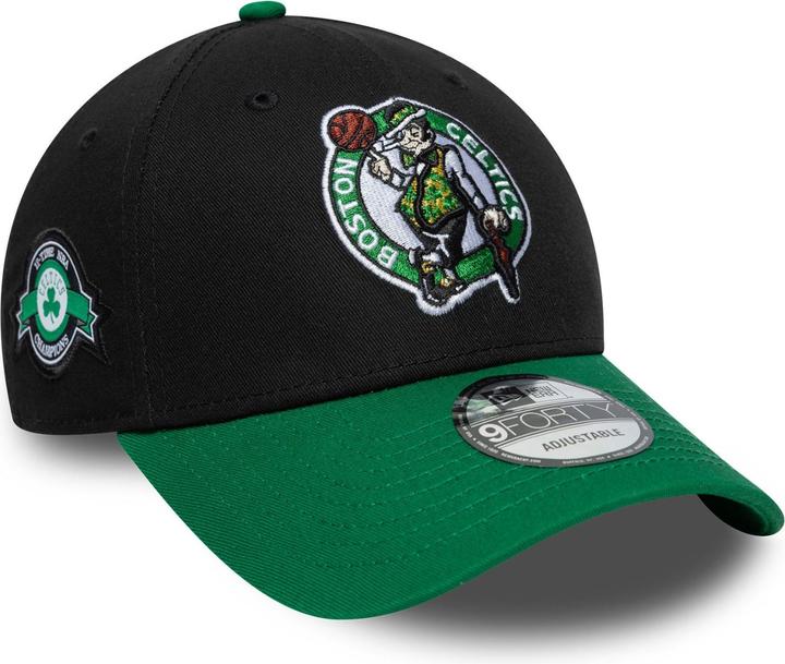 New Era 9Forty Strapback Cap - Side Patch Boston Celtics (One Size)