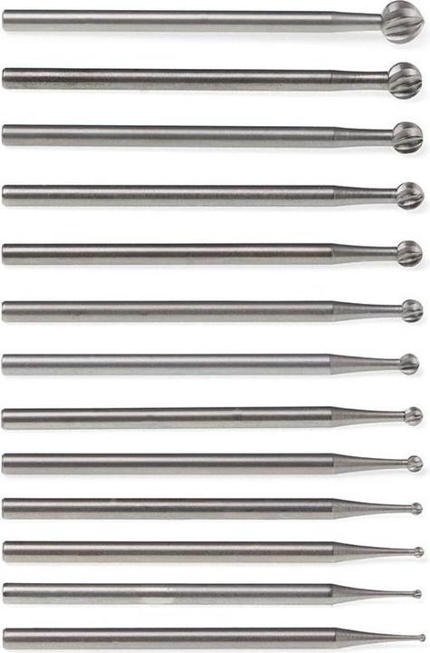 Actual product image Bachmaier Rose drill SET, 13-piece set Ø 0.8 to 4.7 mm (0.8 mm - 4.7 mm)
