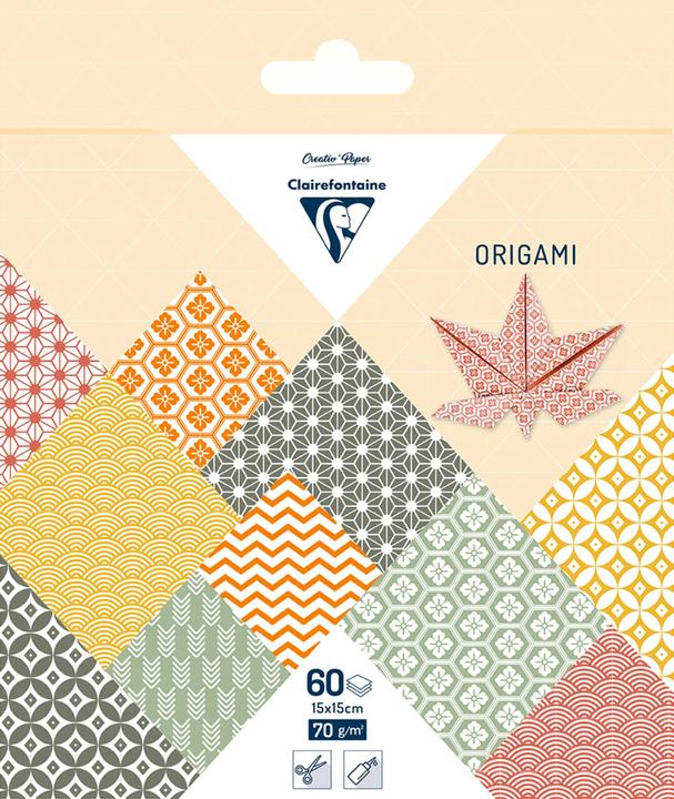 Produktbild Clairefontaine Origami Herbst (70 g/m², 60 x)
