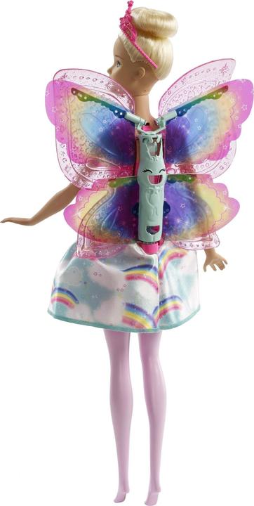 Image du produit Barbie Dreamtopia Royaume Arc-en-ciel Poupée magique fée des ailes (blonde)