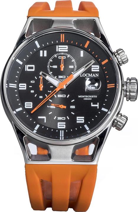 Image du produit Locman Italy Montre Homme Montecristo Chrono orange 41 mm Ref. 0542 (Chronographe, 41 mm)