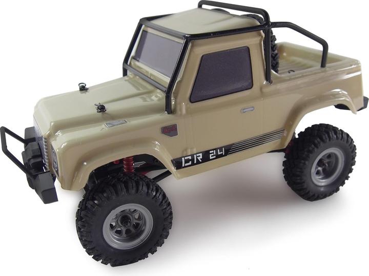 Actual product image Amewi AMX Rock Crawler AM24 4WD 1:24 RTR mustard color (RTR Ready-to-Run)