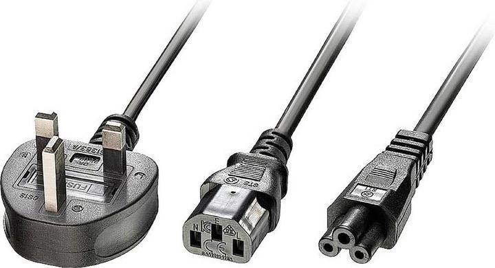 Produktbild Lindy IEC Netzkabel UK 3 Pin Plug an 1x C13 & 1x (2.50 m)
