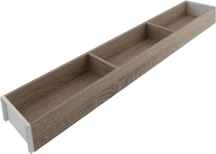 Blum Ambia-Line Schubkastenrahmen schmal - 572x100x50mm, Bardolino Eiche Stahl