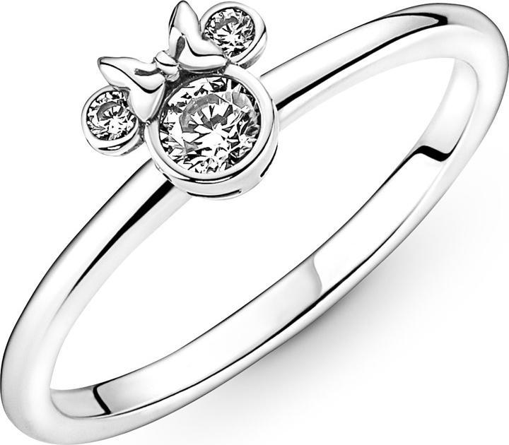 Image du produit Pandora Disney Minnie Mouse Bague tête étincelante (50, Argent 925)