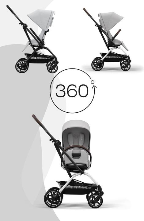 Produktbild Cybex Eezy S Twist+ 2 SLV Reisebuggy Fog Grey