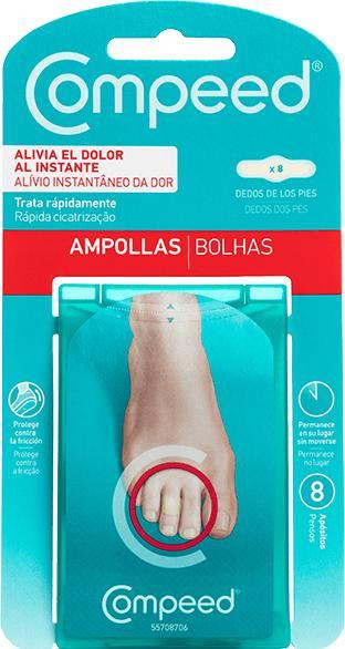 Produktbild Compeed AMPOLLAS entre dedos pies 8 apósitos