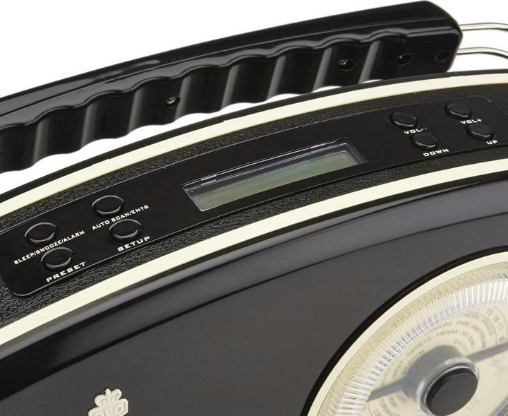 Actual product image GPO RYDELLDABBLA Trendy Jaren 50 style DAB+ - radio, zwart (FM, AM, MW, LW)